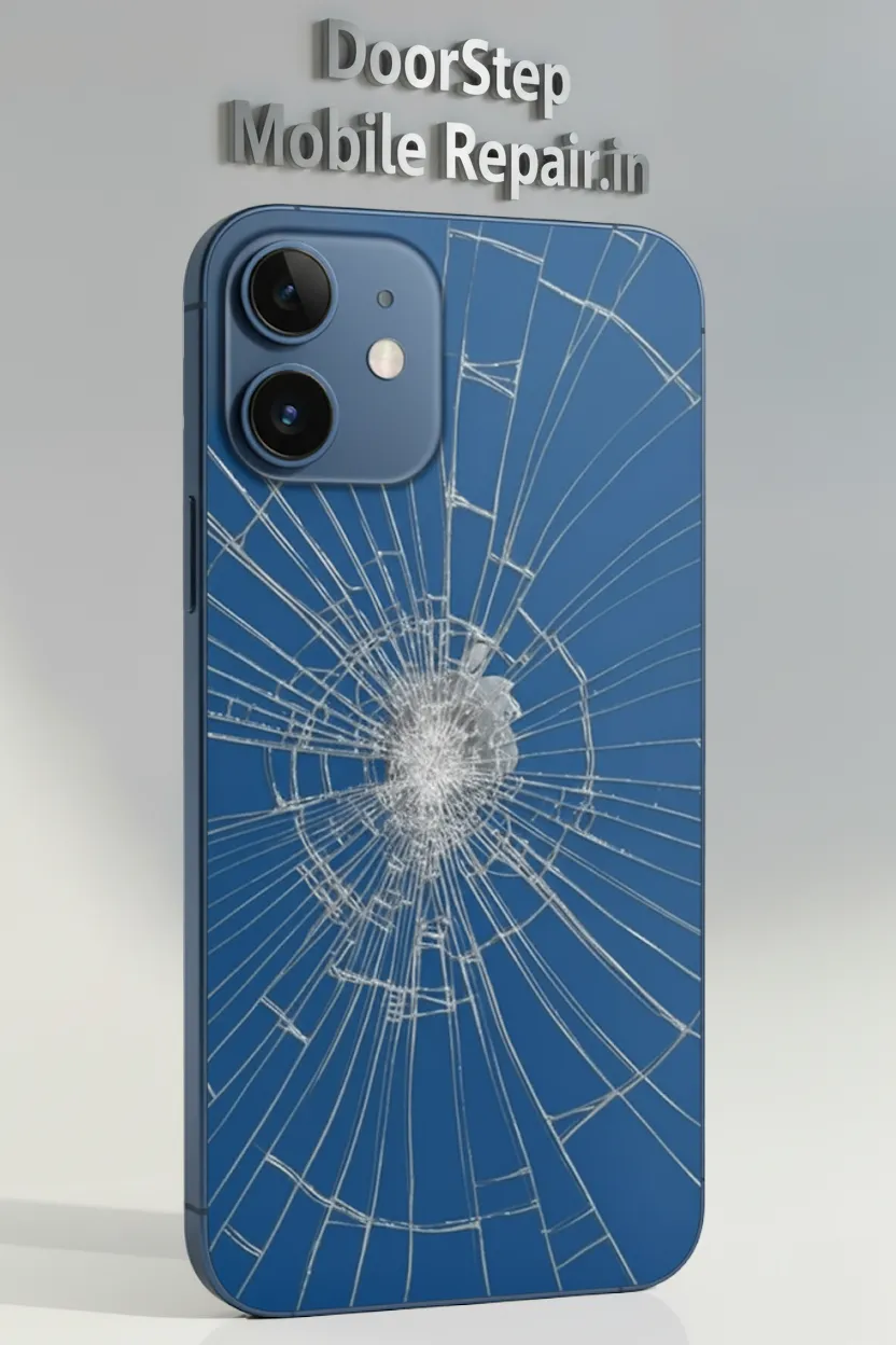 Cracked iPhone 12 Back Glass