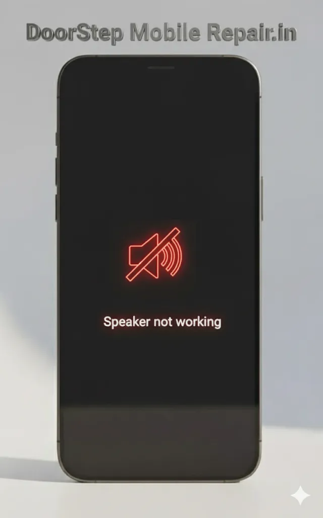 Cracked iPhone 13 Mini Speaker