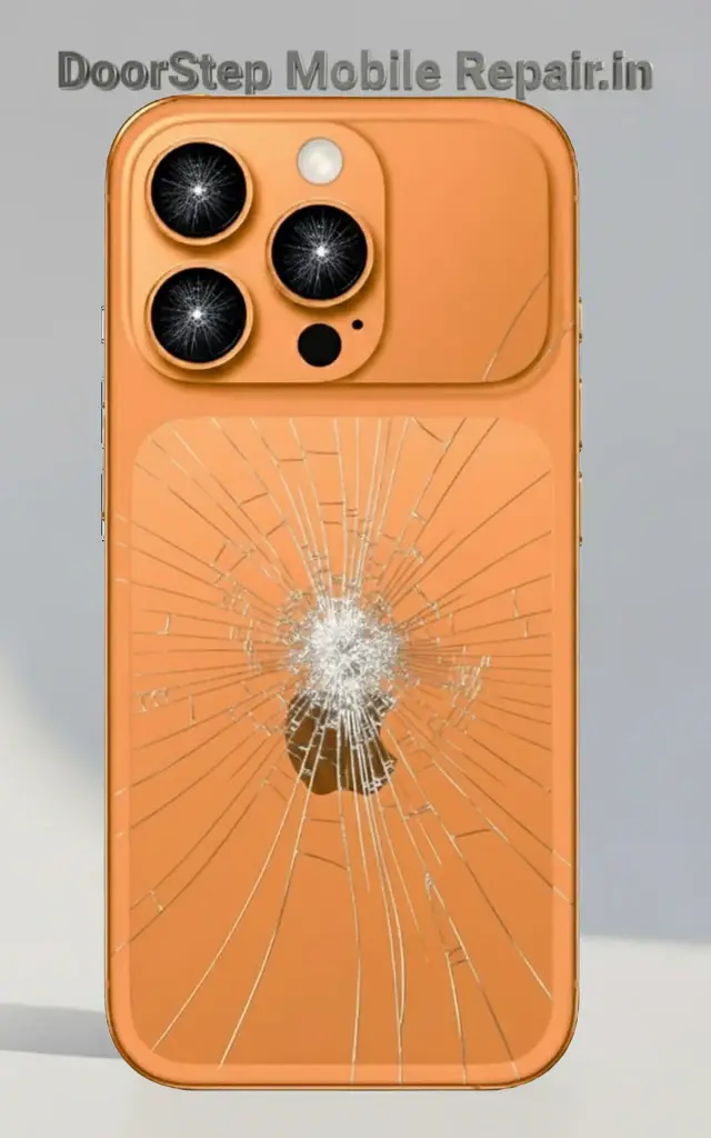 Cracked iPhone 17 Pro Back Glass